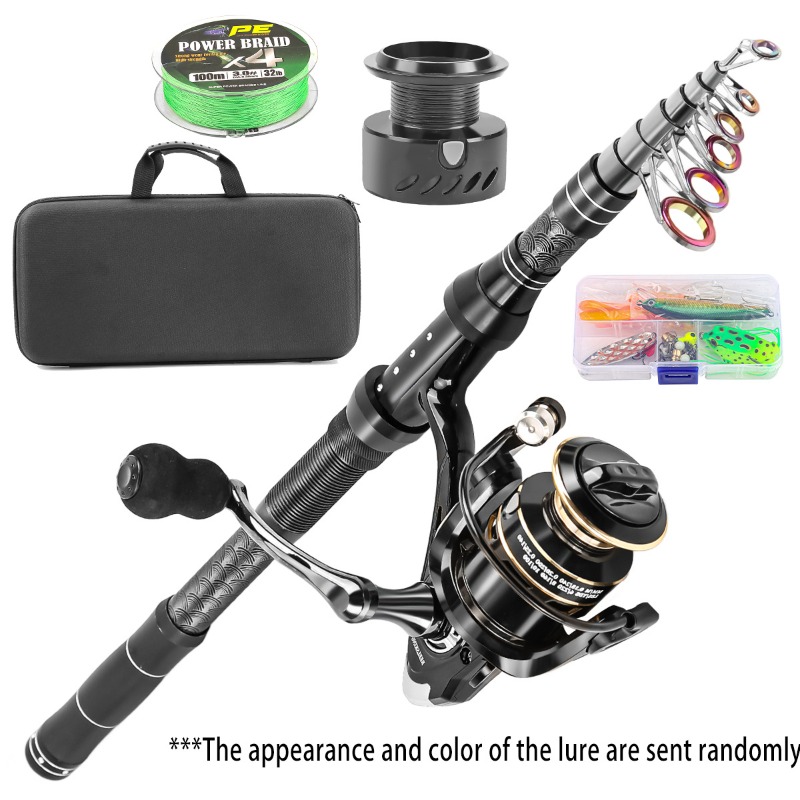 Carbon Fiber Telescopic Fishin - đánh giá và giá Reel Spare Spool