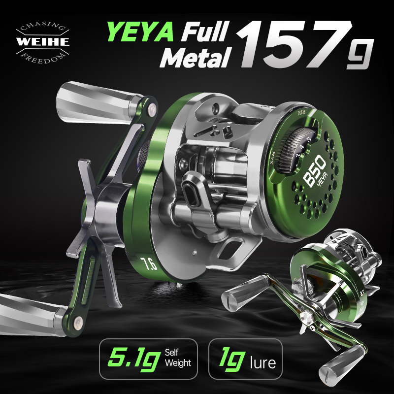 WEIHE 1pcs 156g Full Metal Tro - đánh giá và giá Trolling Reel